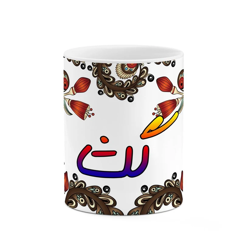 ماگ کاکتی مدل اسم گلشا طرح سنتی گل و بته کد mgh46797