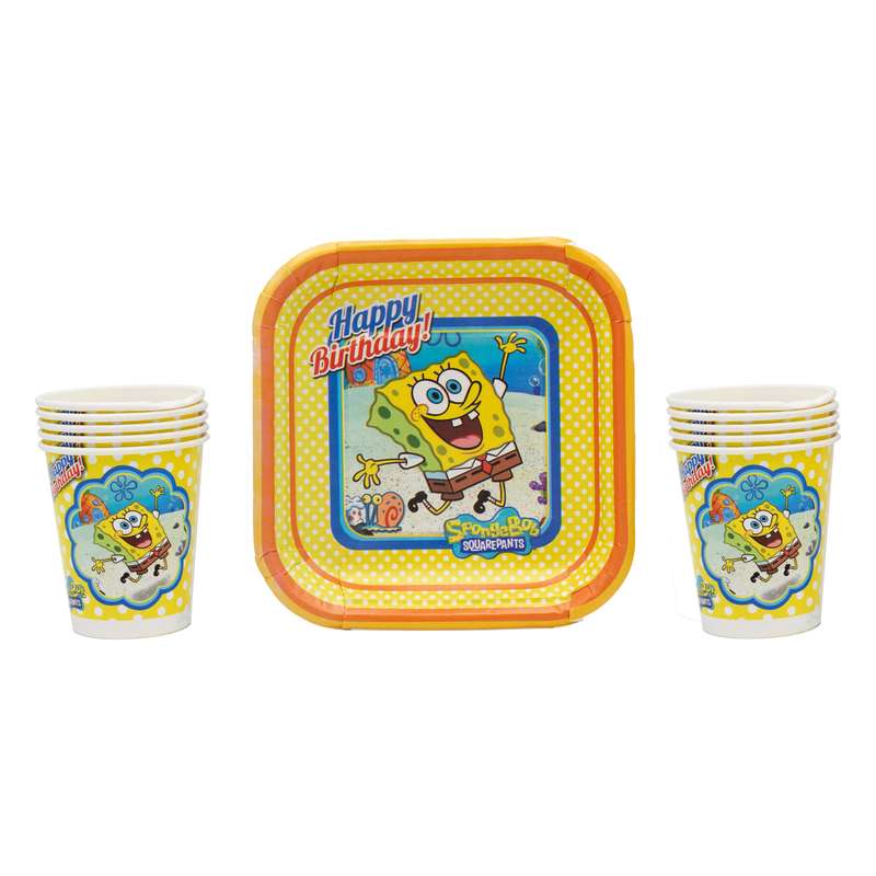 پیش دستی و لیوان یکبار مصرف مدل A08 مجموعه 20 عددی