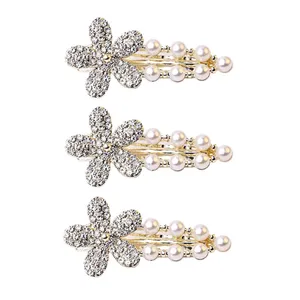 گیره مو زنانه مدل انبری3600 بسته سه عددی