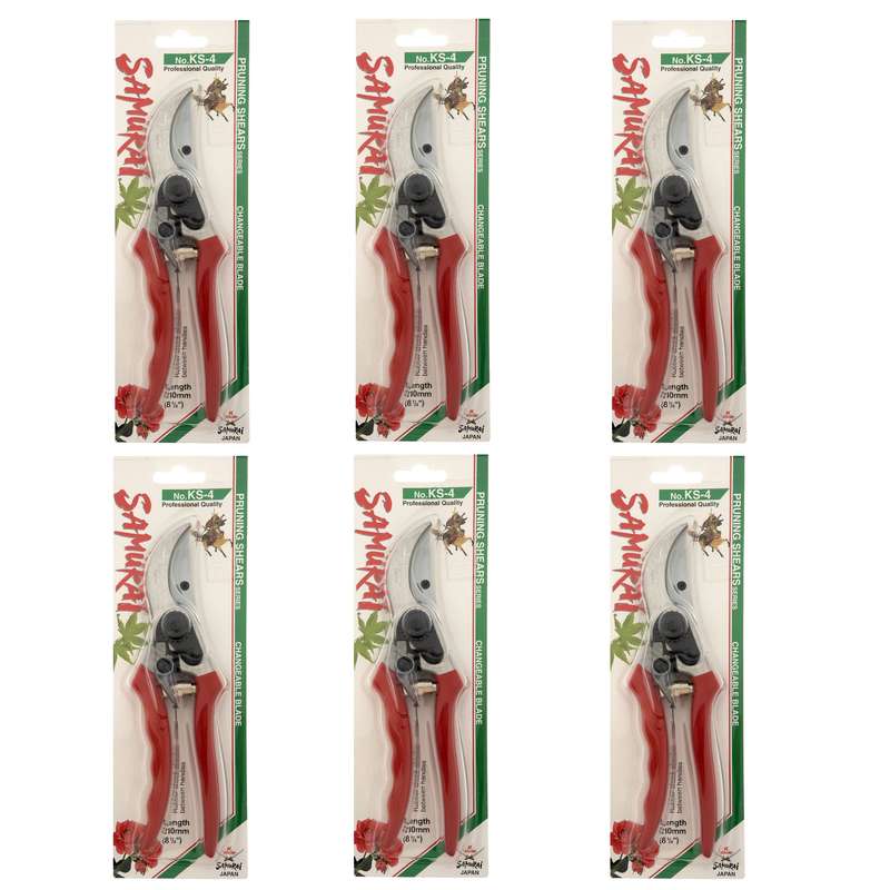 قیچی باغبانی سامورایی مدل KS-41 - 6 ، بسته 6 عددی