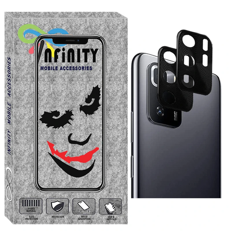 محافظ لنز دوربین اینفینیتی مدل FLZ-INF-2 مناسب برای گوشی موبایل شیائومی Poco X3 GT بسته دو عددی