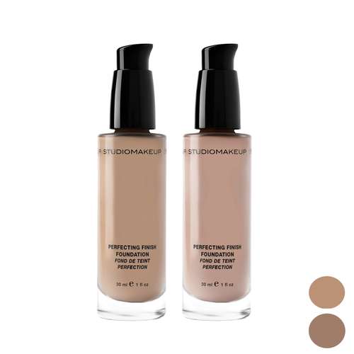 کرم پودر مایع استودیو میکاپ مدل PERFECTING FINISH مناسب برای انواع پوست حجم 30 میلی‌لیتر مجموعه 2 عددی