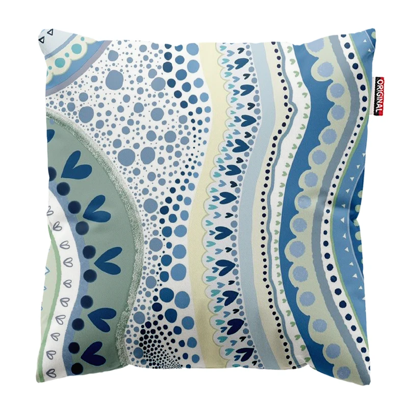 کوسن پاد آفرین طرح گل کد 3674 سایز 30*30 سانتی متر