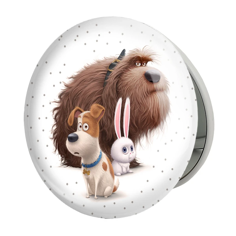 آینه جیبی خندالو طرح زندگی پنهان حیوانات خانگی The Secret Life of Pets مدل تاشو کد 10670 