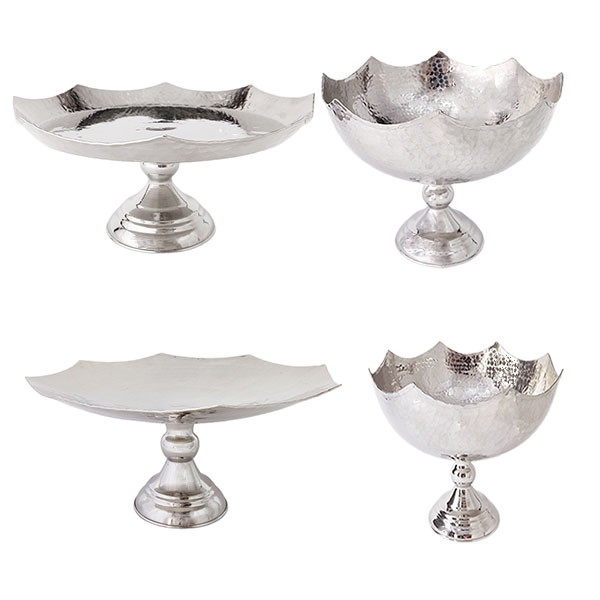 میوه خوری مسی مدل خورشیدی کروم کد ZH316 بسته 4 عددی