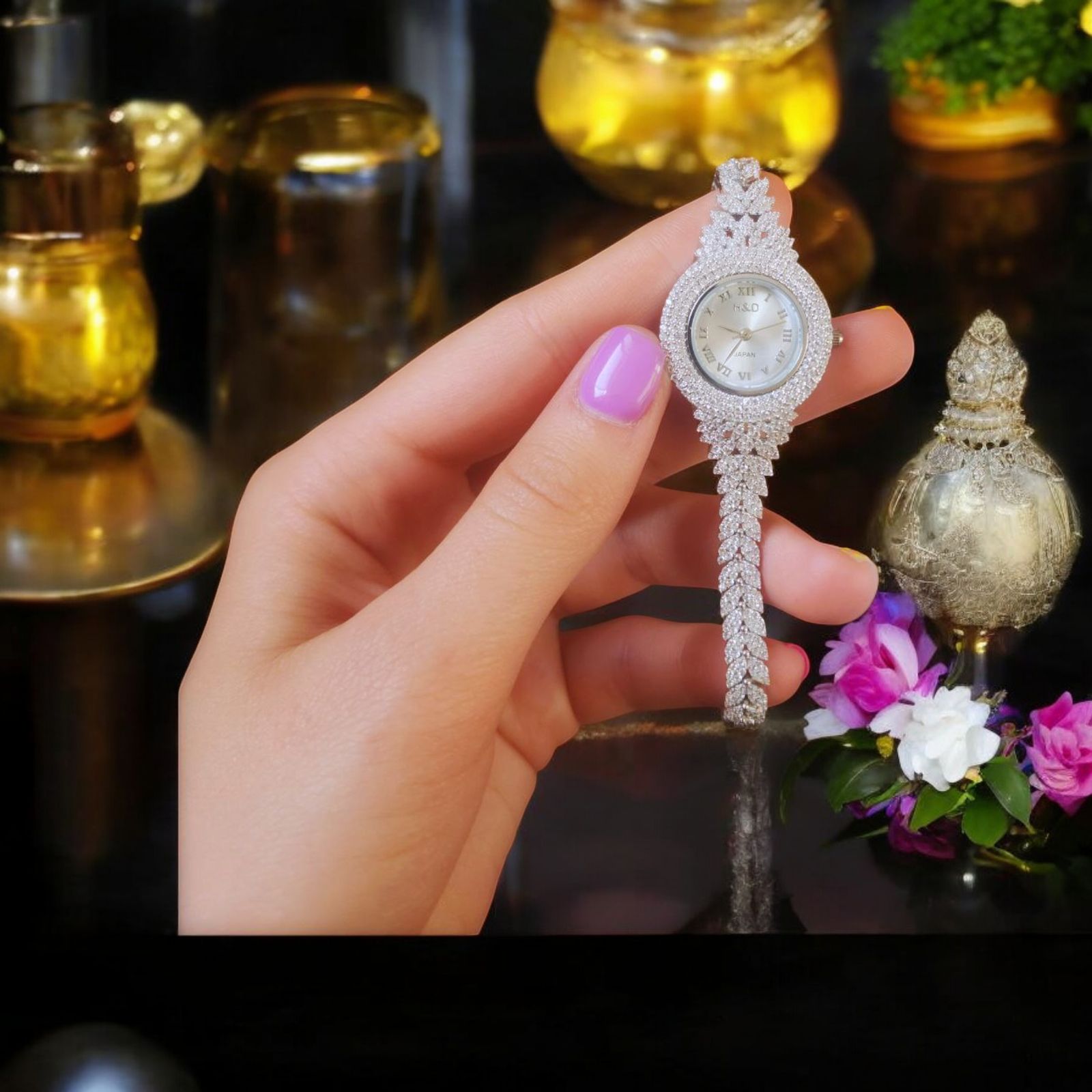 ساعت مچی عقربه ای نقره زنانه مدل پروانه -  - 18