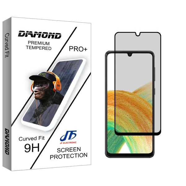 محافظ صفحه نمایش حریم شخصی جی اف مدل Diamond مناسب برای گوشی موبایل سامسونگ Galaxy A33 5G