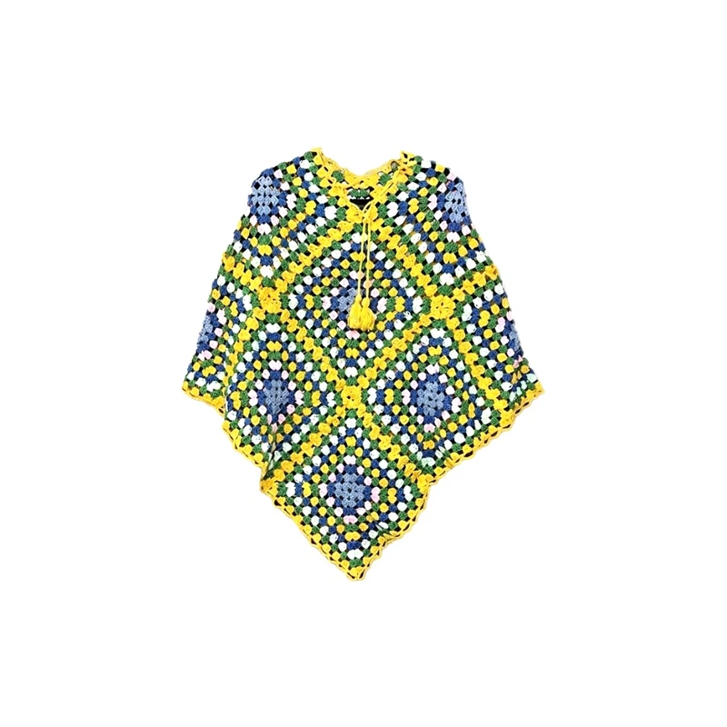 پانچو زیر باسن زنانه مدل دستبافت Crochet21