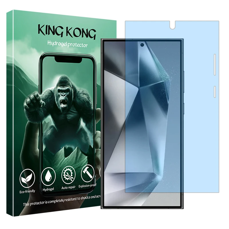 محافظ صفحه نمایش مات ضداشعه آبی کینگ کونگ مدل Tough مناسب برای گوشی موبایل سامسونگ Galaxy S24 ULTRA