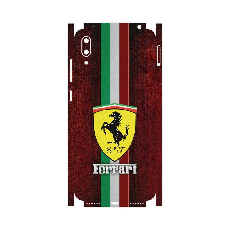 برچسب پوششی ماهوت مدل Ferrari-FullSkin مناسب برای گوشی موبایل هوآوی Y7 Pro 2019
