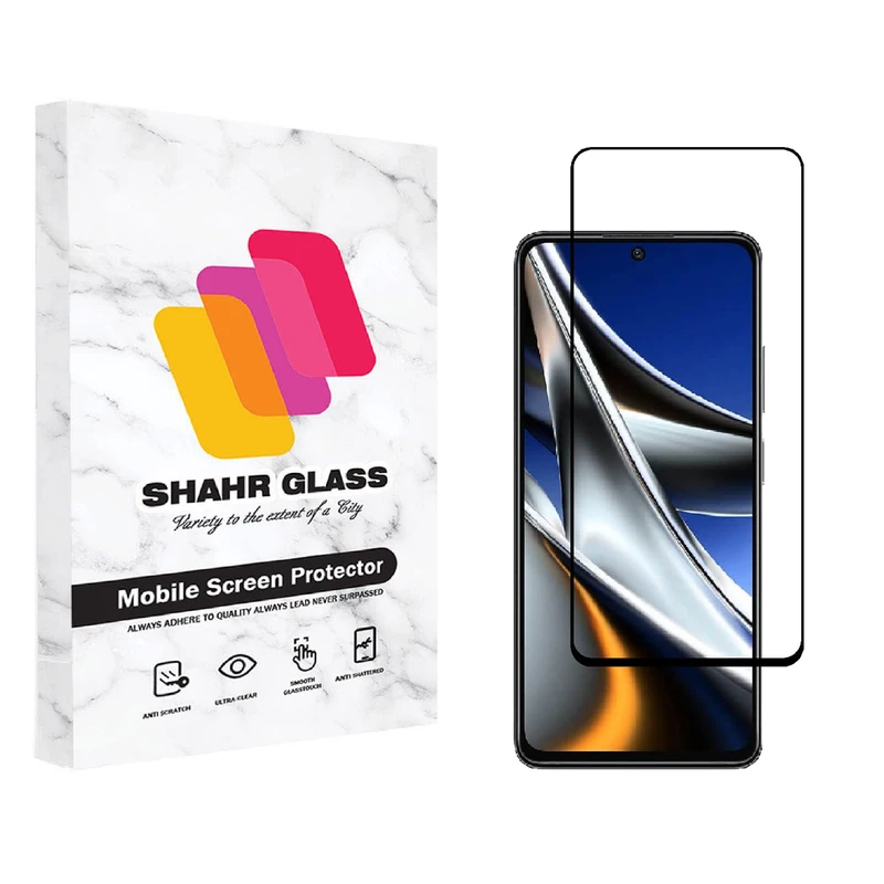  محافظ صفحه نمایش شهر گلس مدل FUL مناسب برای گوشی موبایل شیائومی Poco X4 Pro 5G