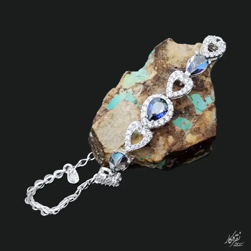 دستبند نقره زنانه مسعود جلالی نقره کار مدل 30666