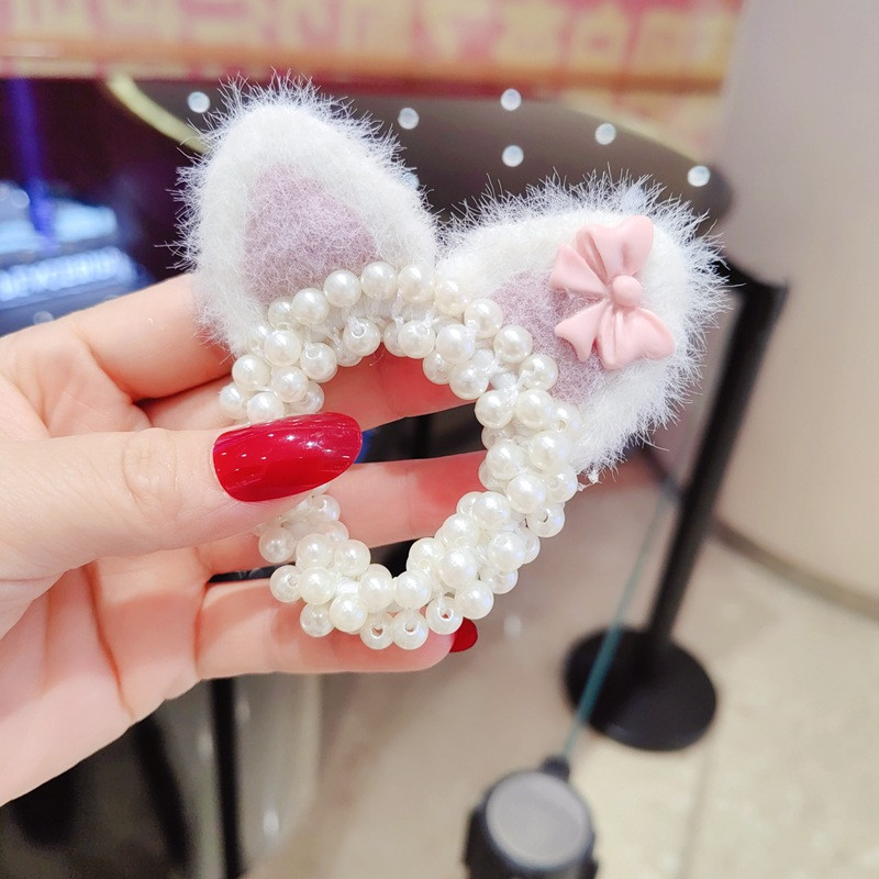 کش مو زنانه مدل خرگوشی طرح پاپیون