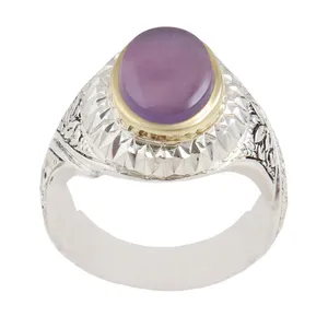 انگشتر نقره مردانه بازرگانی میلادی مدل عقیق رکاب دست ساز سیاه قلم کد AM_1677