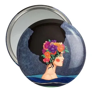 آینه جیبی خندالو مدل دخترونه  کد 6146