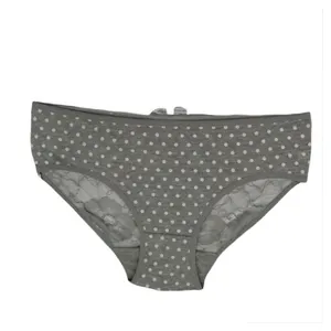 شورت زنانه مدل خالدار رنگ طوسی