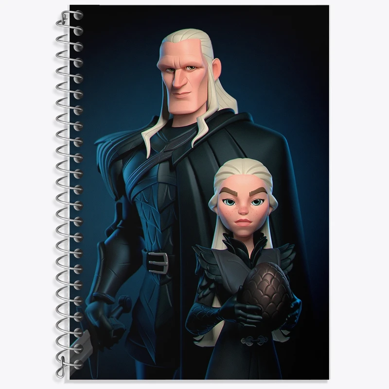 دفتر زبان 50 برگ خندالو مدل سه خط طرح خاندان اژدها کد F1228