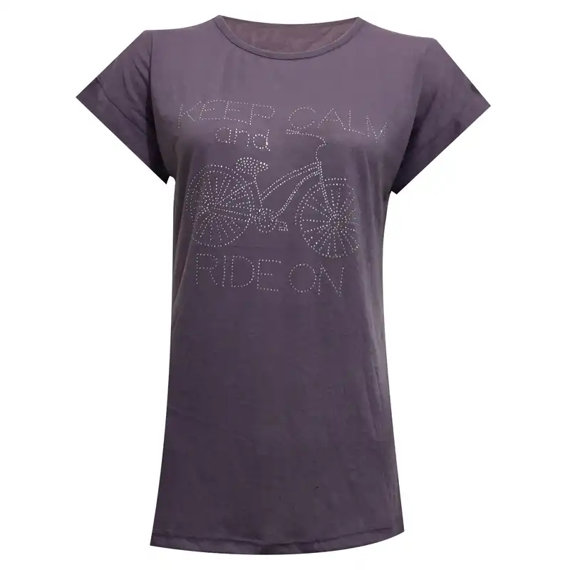 تی شرت آستین کوتاه زنانه مدل نگینی دوچرخه کد tm-1929