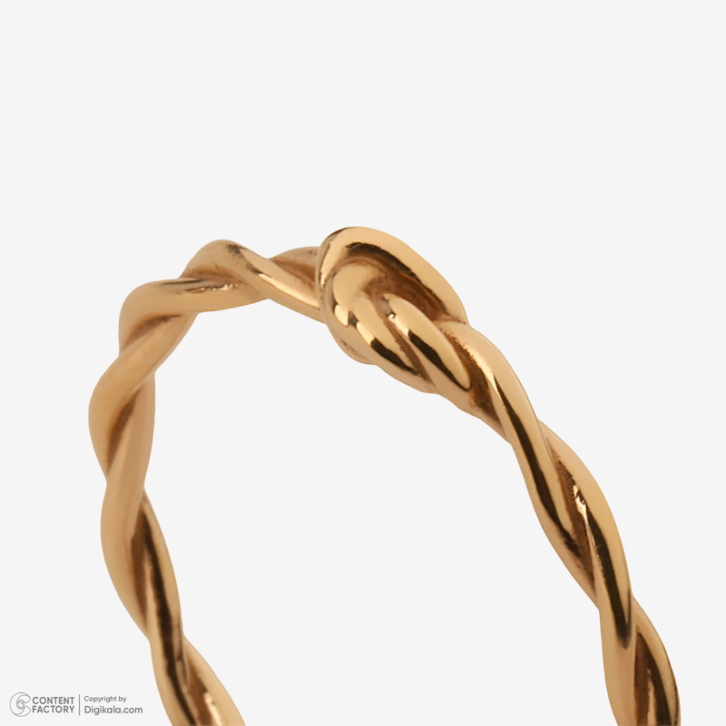 انگشتر طلا 18 عیار زنانه ماوی گالری مدل پیچ سایز 62