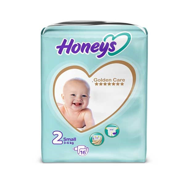 پوشک بچه هانیز مدل چسبی سایز 2 بسته 16 عددی پوشک بچه هانیز مدل چسبی سایز 2 بسته 16 عددی