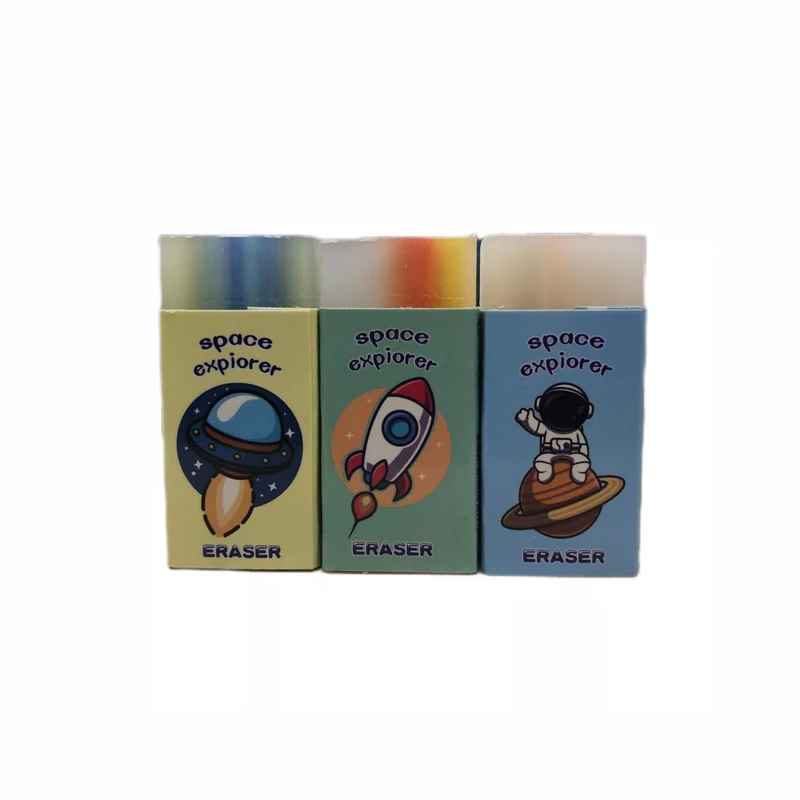 پاک کن مدل ژله ای مغز دار فضا نورد کد 333 مجموعه 3 عددی