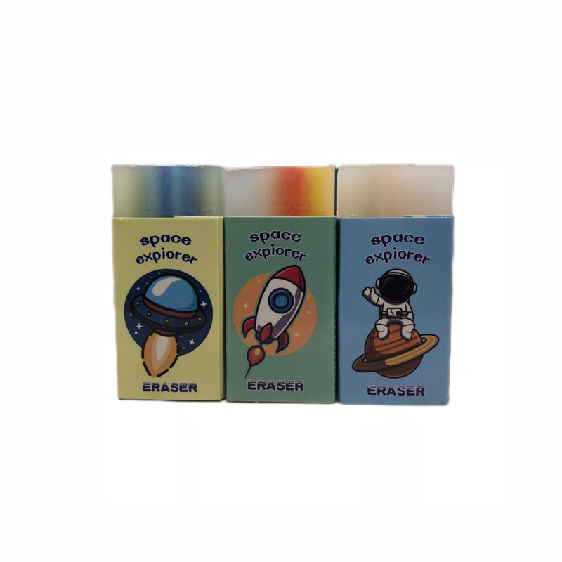 پاک کن مدل ژله ای مغز دار فضا نورد کد 333 مجموعه 3 عددی