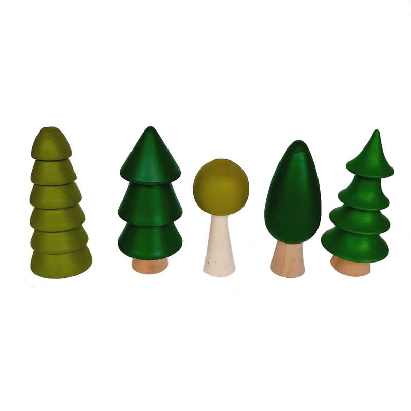 اسباب بازی چوبی مدل جنگل من کد WJ02 مجموعه 5 عددی