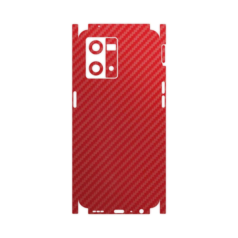 برچسب پوششی ماهوت مدل Red-Fiber-FullSkin مناسب برای گوشی موبایل اپو Reno 8 4G