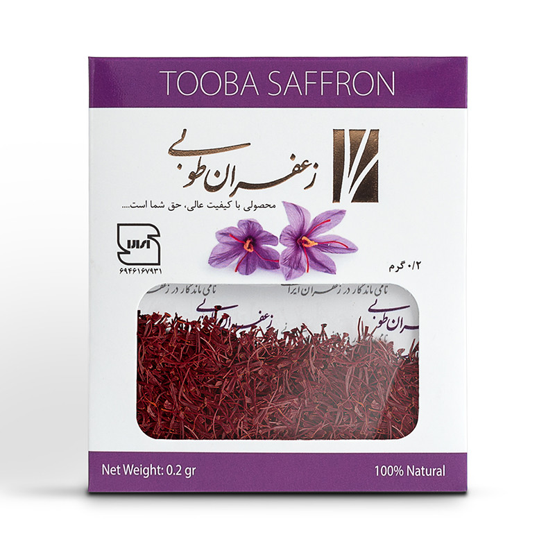 زعفران درجه یک پاکتی طوبی  -0.2 گرم