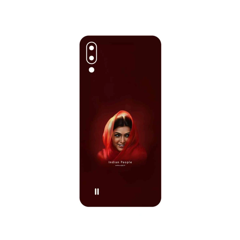 برچسب پوششی ماهوت مدل Portrait of an Indian Woman مناسب برای گوشی موبایل سامسونگ Galaxy M10