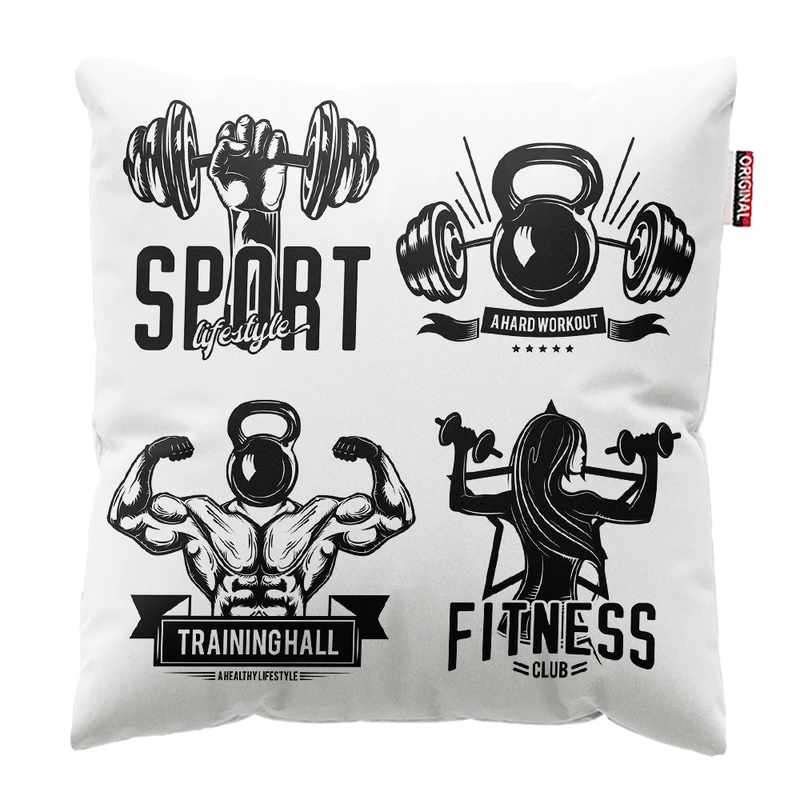 کوسن پاد آفرین مدل فیتنس ورزشی بدنسازی کد PK401879 سایز 40*40 سانتی متر