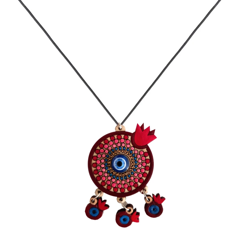 گردنبند دخترانه مدل انار و چشم کد Eye-02-Yal-7