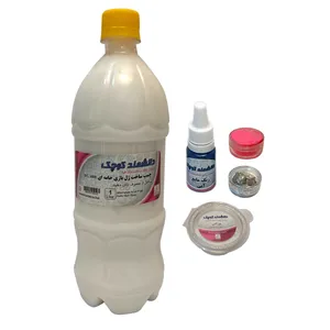 چسب ساخت ژل بازی خامه ای دانشمند کوچک مدل K1000 به همراه بوراکس و رنگ کد BP-5 بسته 5 عددی