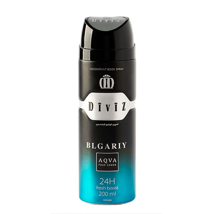 اسپری خوشبو کننده بدن مردانه دیوایز مدل AQVA BVLGARI حجم 200 میلی لیتر اسپری خوشبو کننده بدن مردانه دیوایز مدل AQVA BVLGARI حجم 200 میلی لیتر