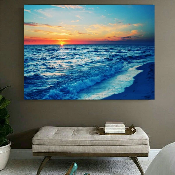  پوستر دیواری طرح غروب دریا مدل PD155