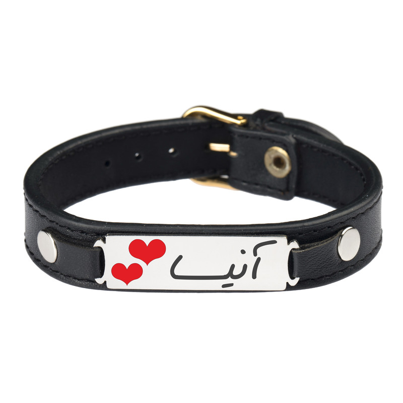 دستبند زنانه گیلواره زراوشان مدل چرم آنیسا کد CLK47