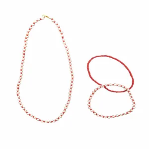 نیم ست دخترانه مدل منجوق ملیله مروارید کد 656