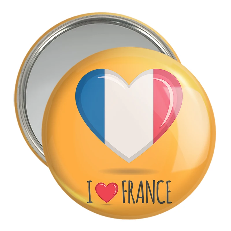 آینه جیبی خندالو مدل پرچم فرانسه  کد 20536