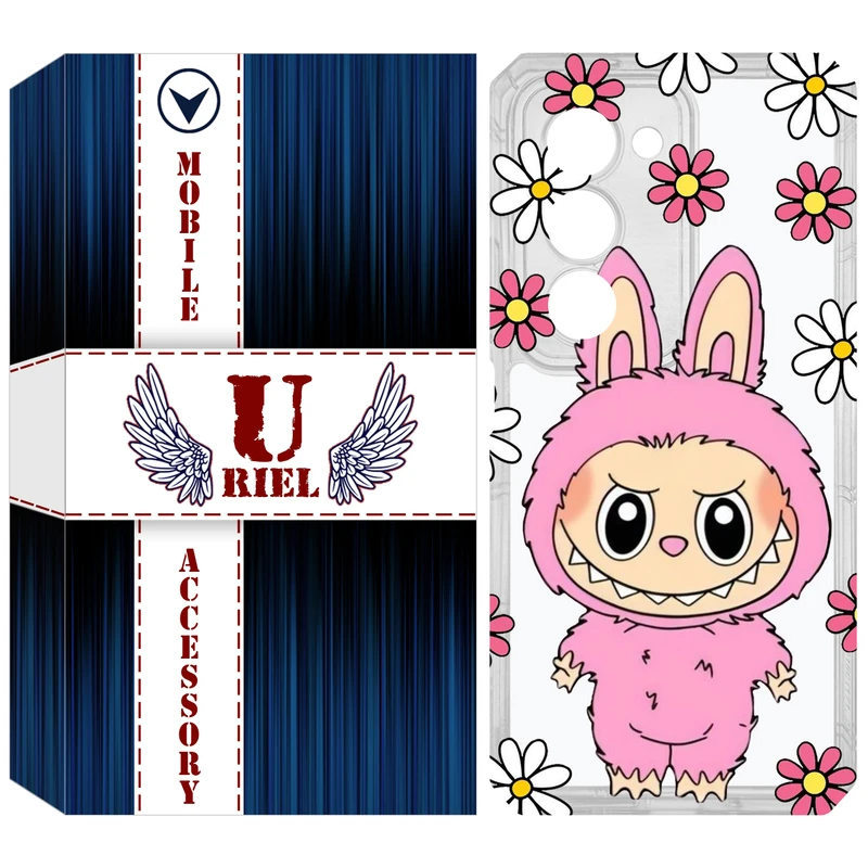 کاور یوریل مدل Clear کد 106 طرح لبوبو مناسب برای گوشی موبایل شیائومی Redmi 15 4G