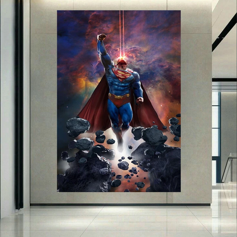 استیکر طرح سوپرمن مدل مشت آهنین کد AR1192