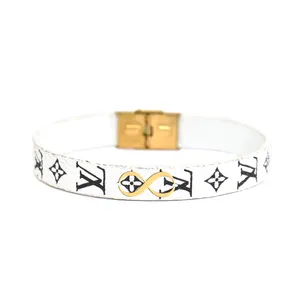 دستبند طلا 18 عیار مردانه فرشته طرح بی نهایت کد UBCHL0006-0027