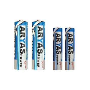 باتری قلمی و نیم قلمی مدل AS-15 مجموعه 4 عددی