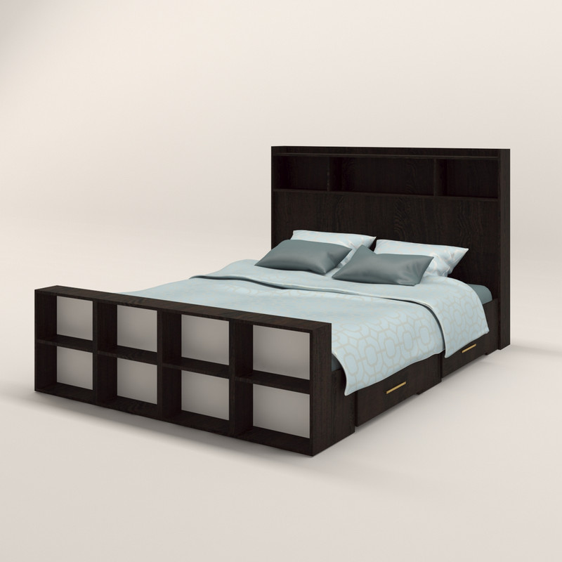 تخت خواب دو نفره اعیان مدل FH337 سایز 160x200 سانتی متر