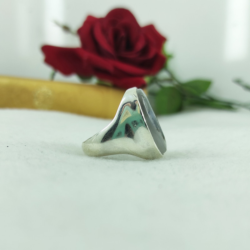 انگشتر نقره مردانه سلین کالا مدل عقیق شجر کد 9 انگشتر نقره مردانه سلین کالا مدل عقیق شجر کد 9