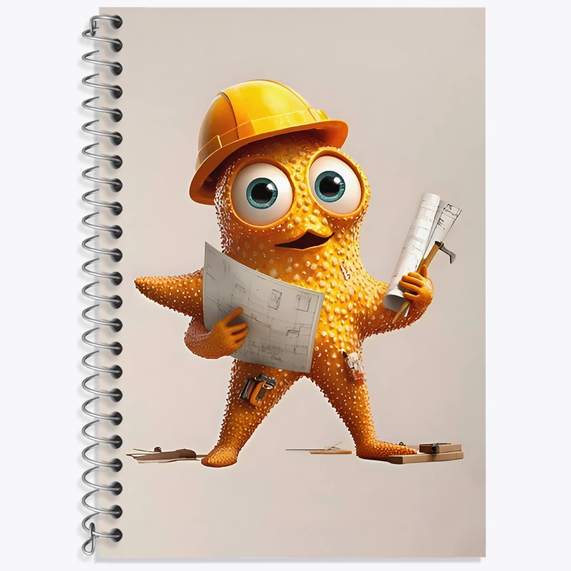 دفتر نت موسیقی 50 برگ خندالو طرح ستاره دریایی مهندس کد N5952