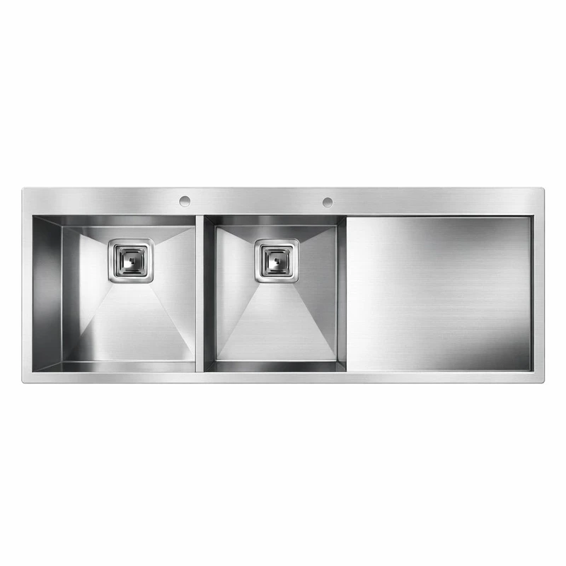 سینک ظرفشویی استیل توکار دو لگنه اخوان مدل 357