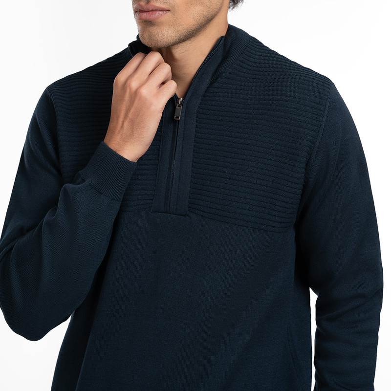 پلیور یقه ایستاده مردانه ام کی مدل 90022