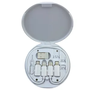 کابل تبدیل USB-c به لایتنینگ/microUSB/USB/USB-c راک مدل 1088 طول 0.10 متر