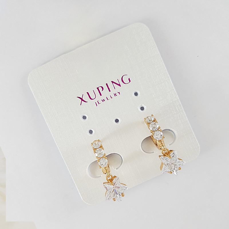 گوشواره دخترانه ژوپینگ مدل ستاره کد XP_973