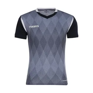 تی شرت ورزشی مردانه مکرون مدل فارست رنگ سرمه ای